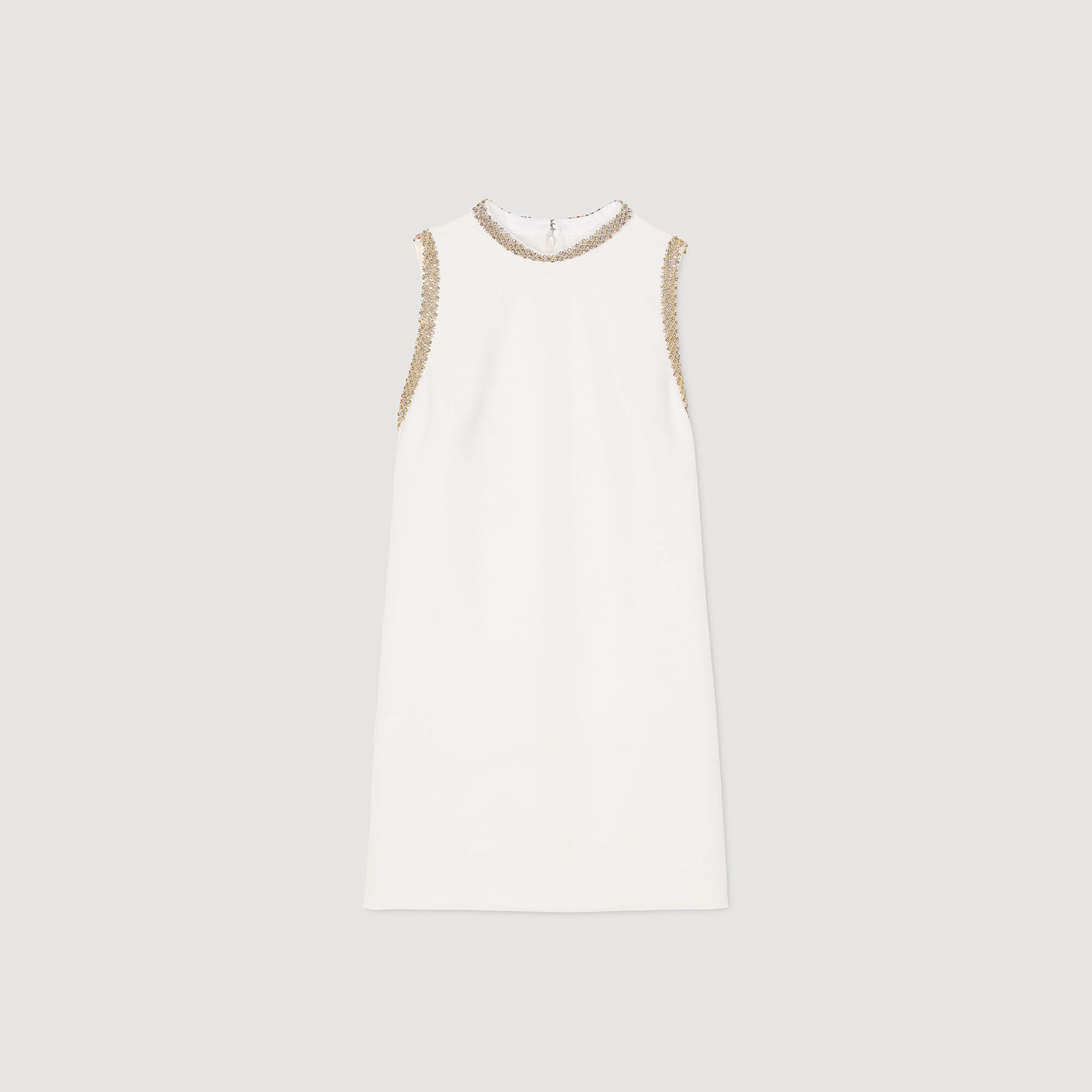 Kurzes Kleid mit Strass-Details