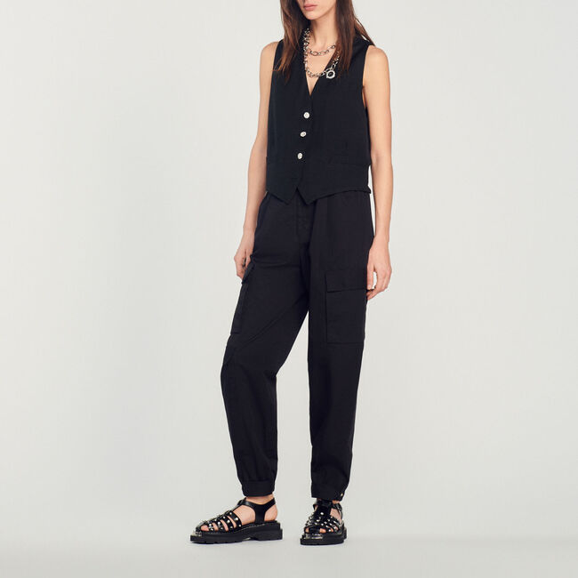 Herrenweste mit Strassverzierung