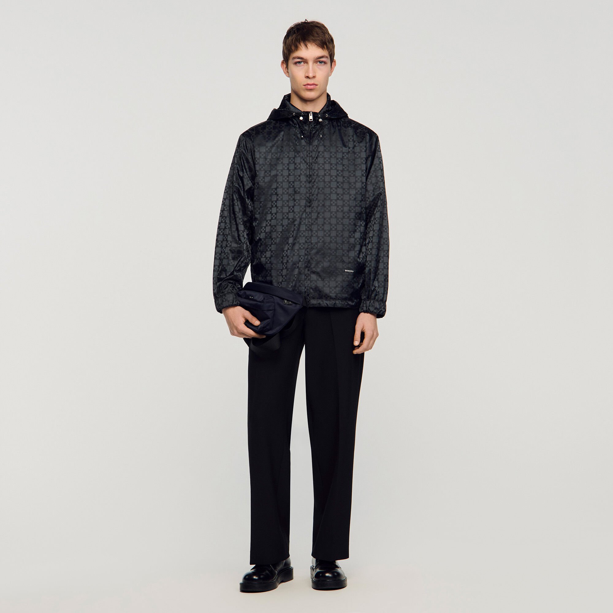 Nylon-Blouson mit &bdquo;Square Cross&ldquo;