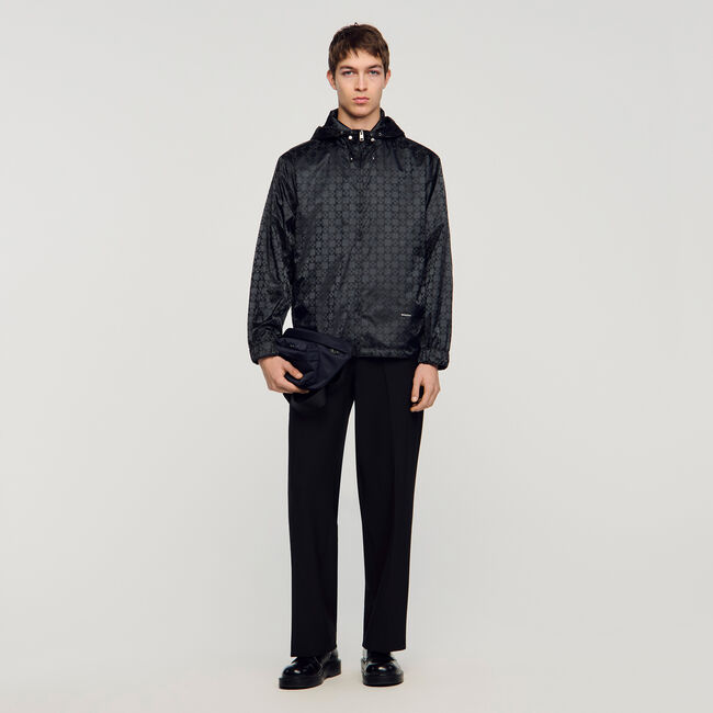 Nylon-Blouson mit &bdquo;Square Cross&ldquo;