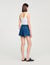 Jeansshorts mit Strass