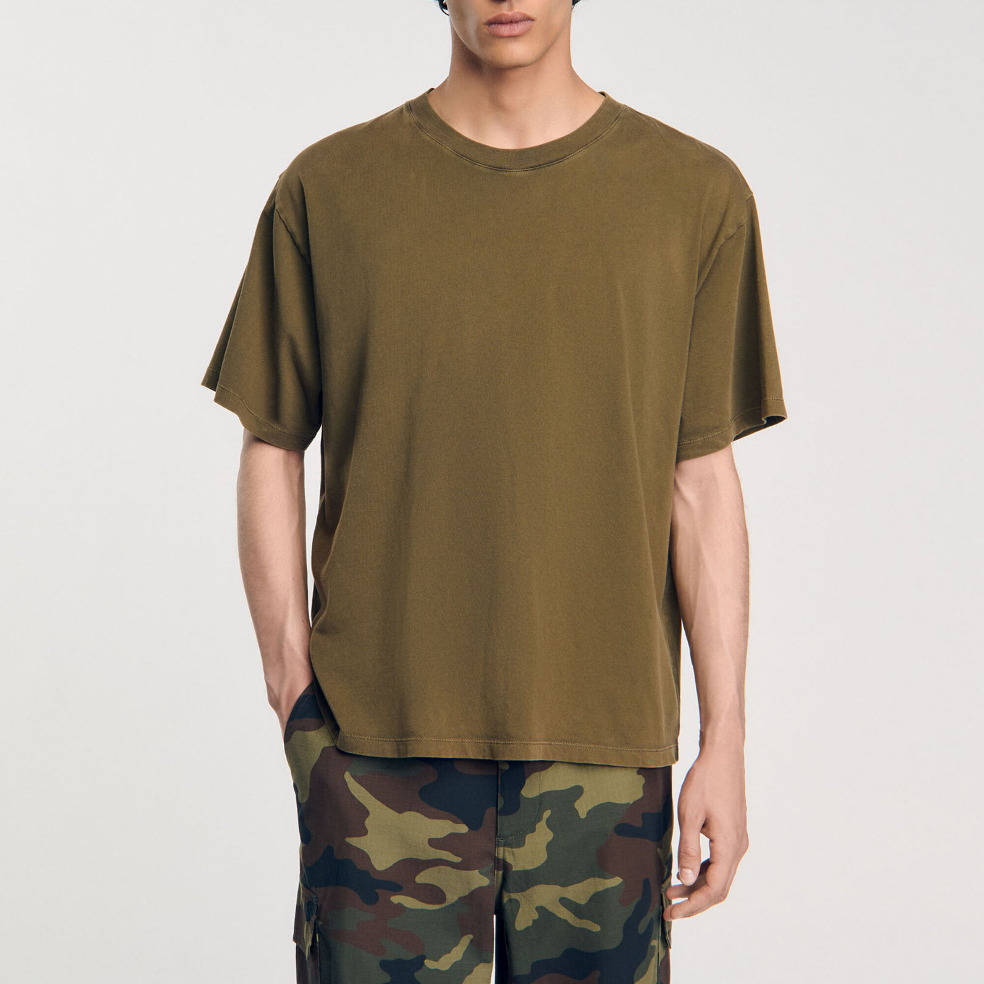 T-Shirt mit verwaschener Optik