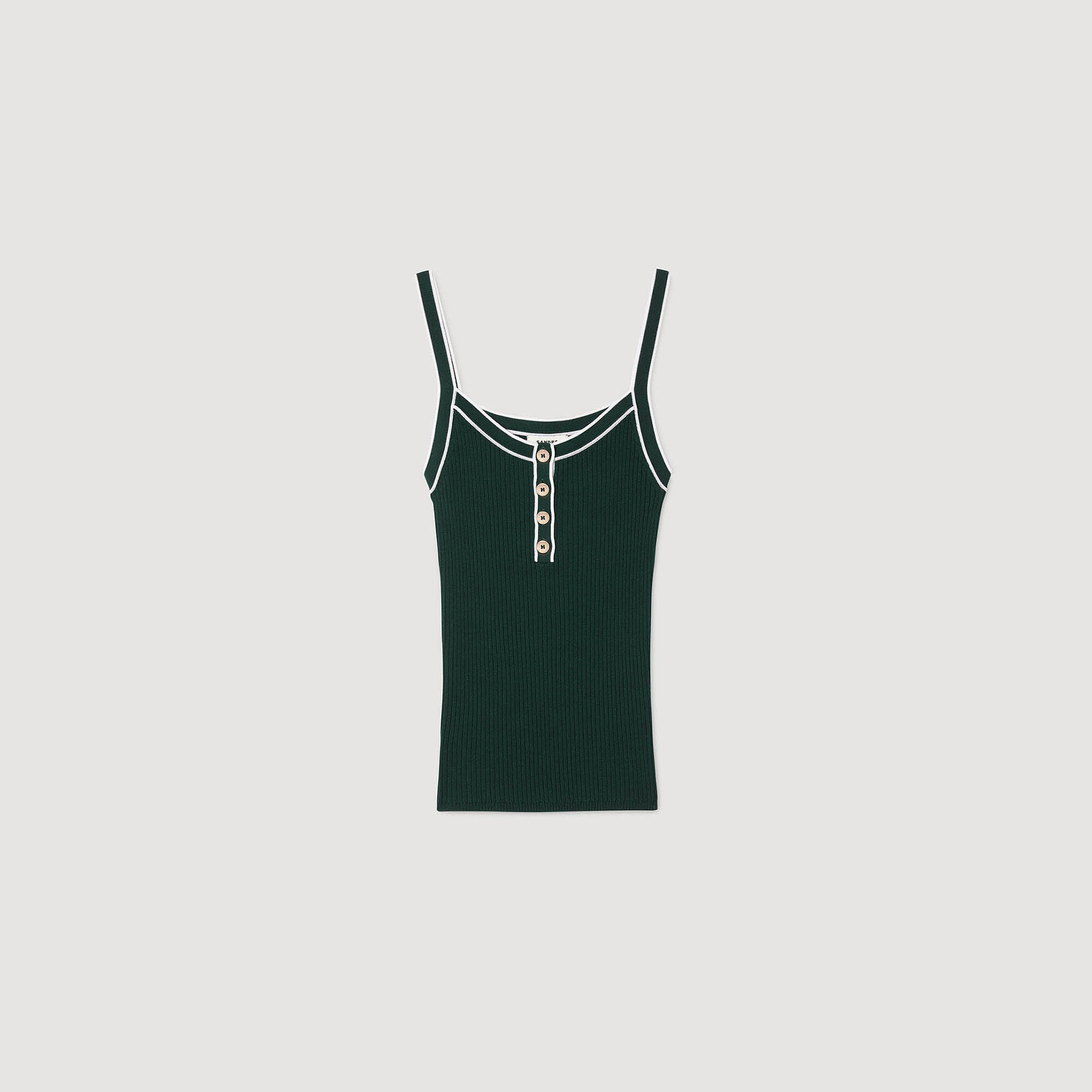 Zweifarbiges Stricktop