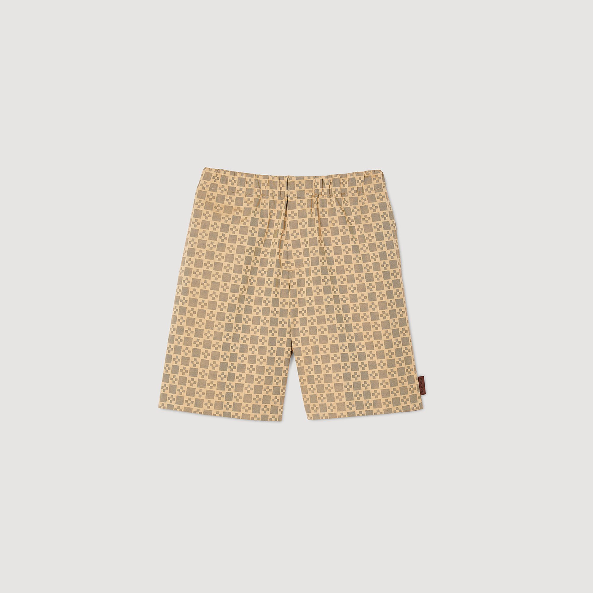 Shorts mit „Square Cross“-Jacquard