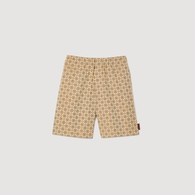 Shorts mit „Square Cross“-Jacquard