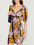 Kurzes Kleid mit Hawaii-Print