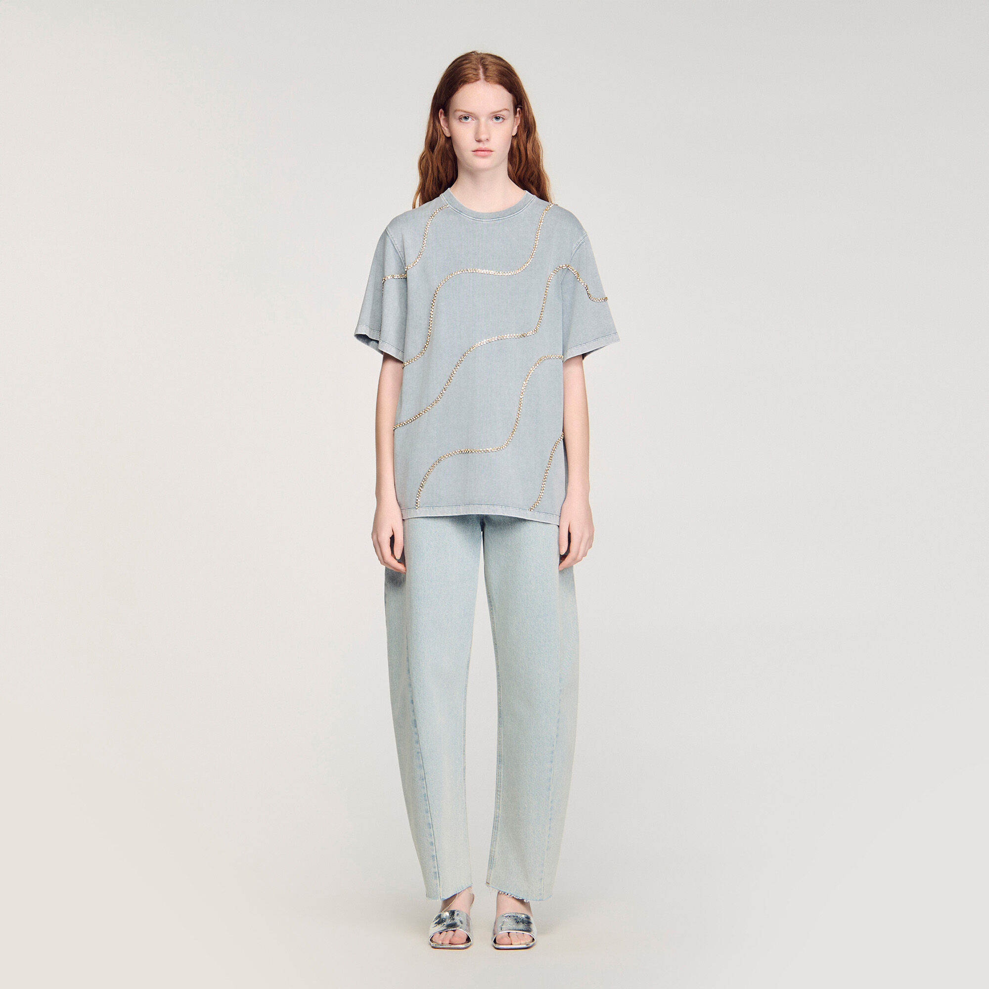 T-Shirt mit Strass