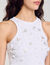 Tanktop mit Perlen und Strass