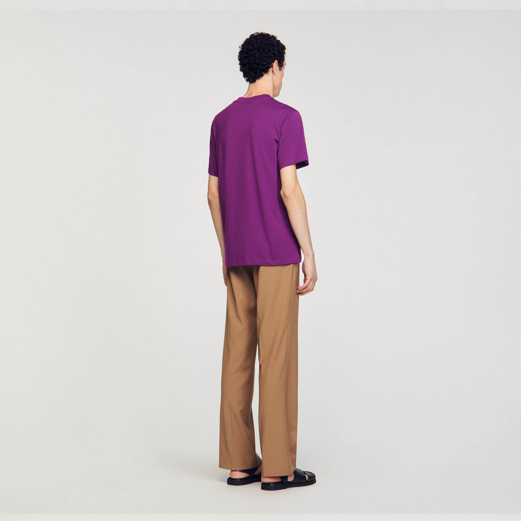 T-Shirt mit Blume aus Baumwolle