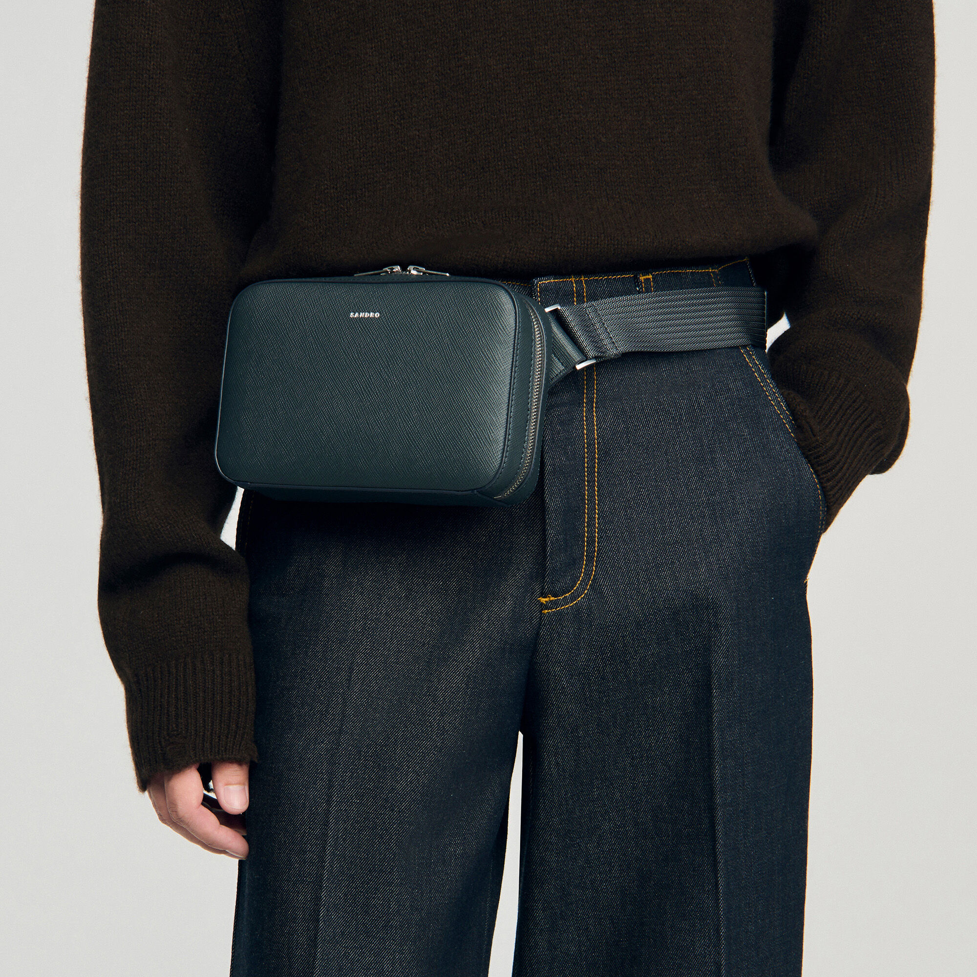 Kleine Tasche aus rekonstituiertes Leder