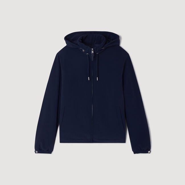 Reißverschluss-Blouson mit Kapuze