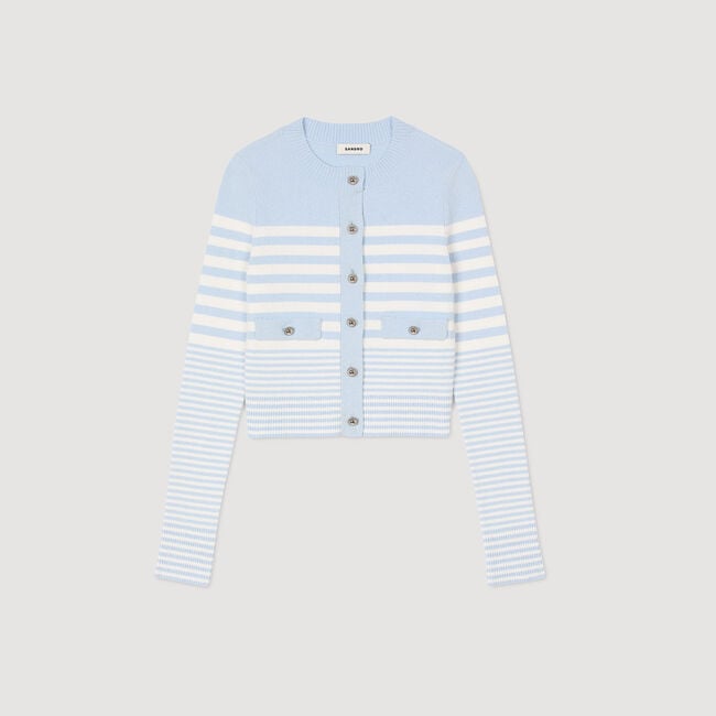 Cardigan mit Streifen
