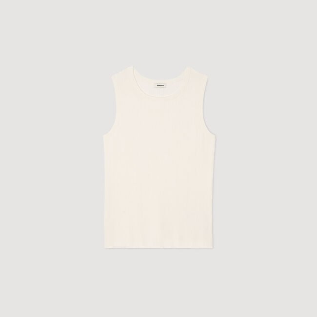 Achselshirt aus Rippstrick