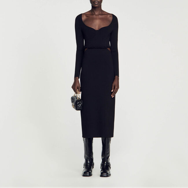 Midikleid mit Cut-outs