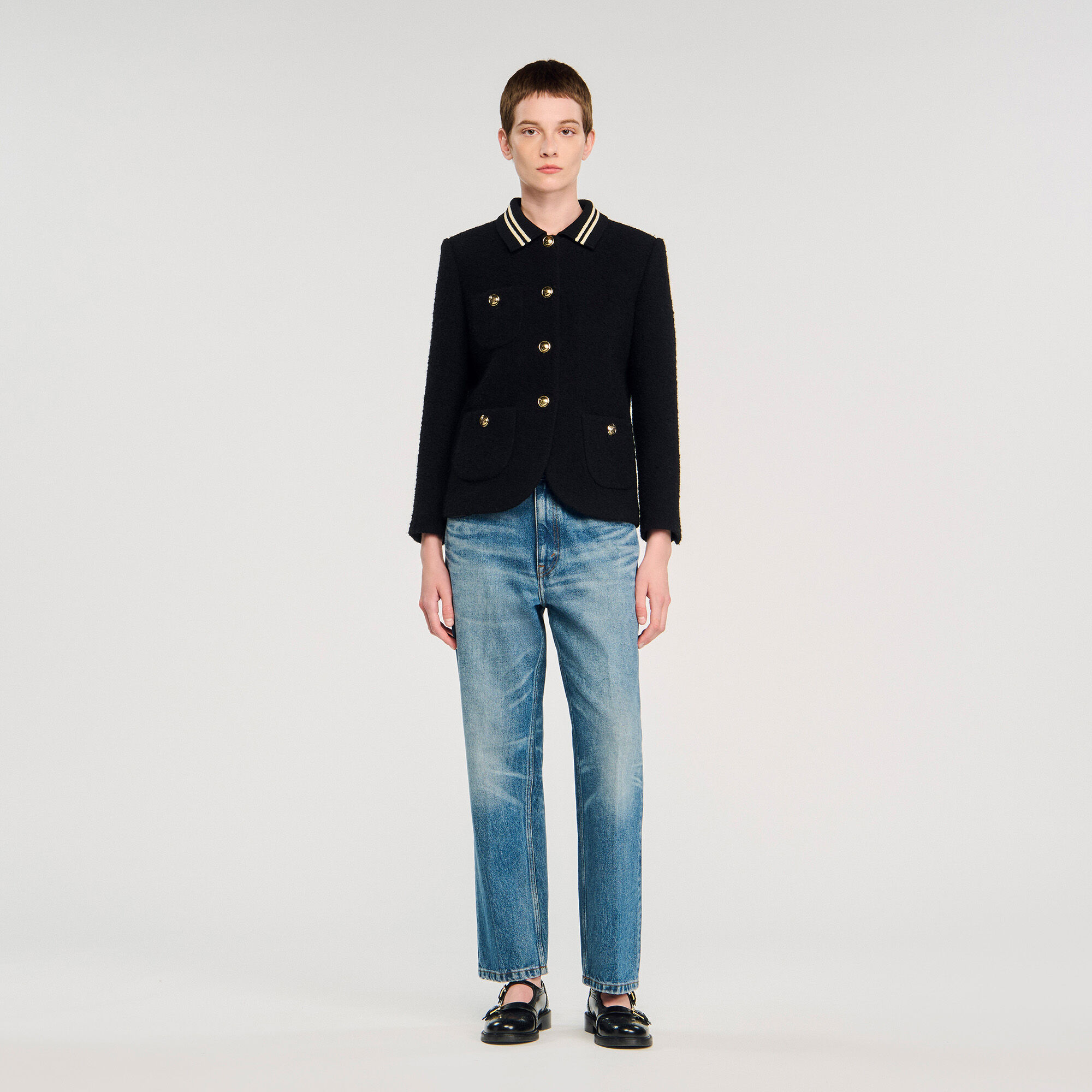 Tweed-Jacke