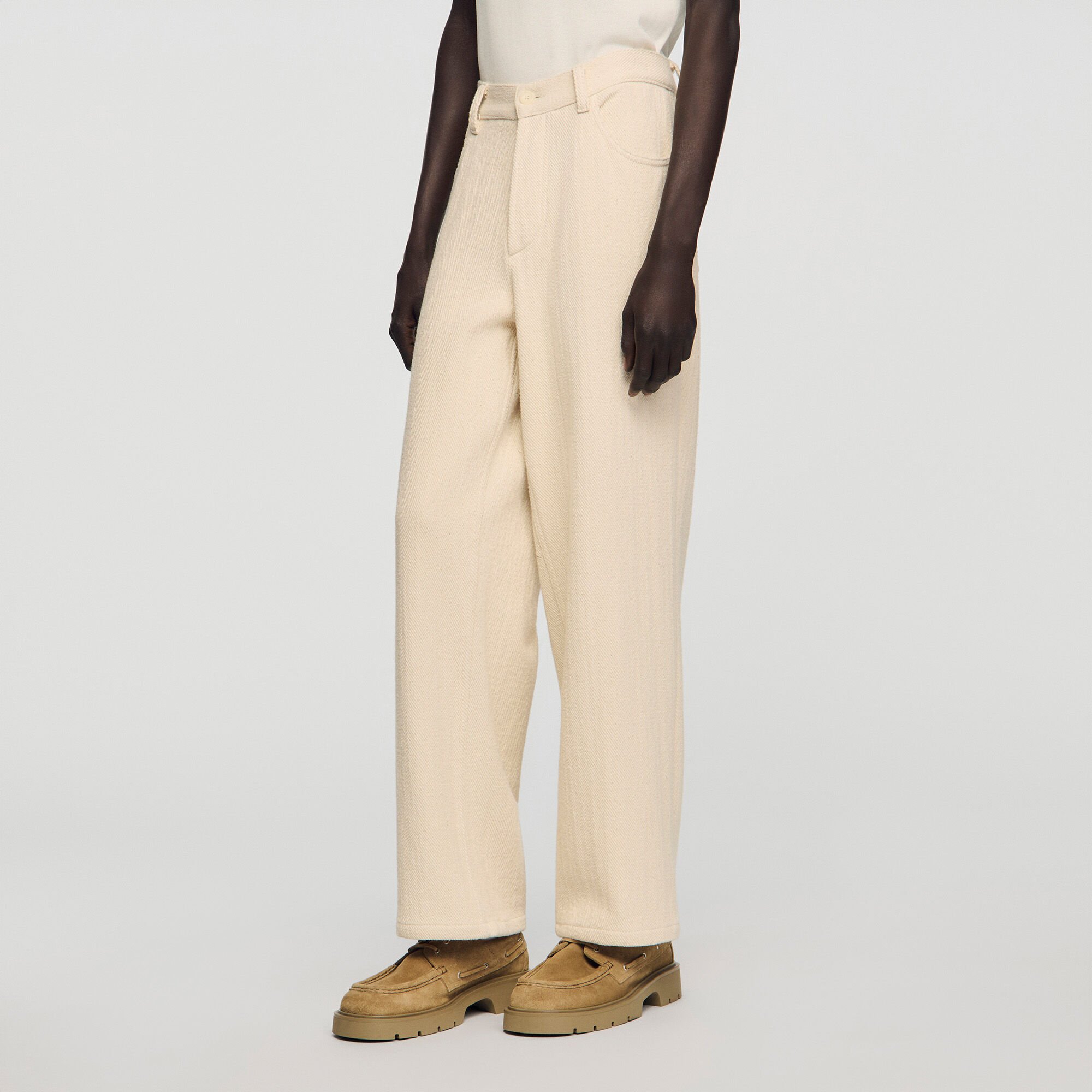 Segelschuhe aus Spaltleder