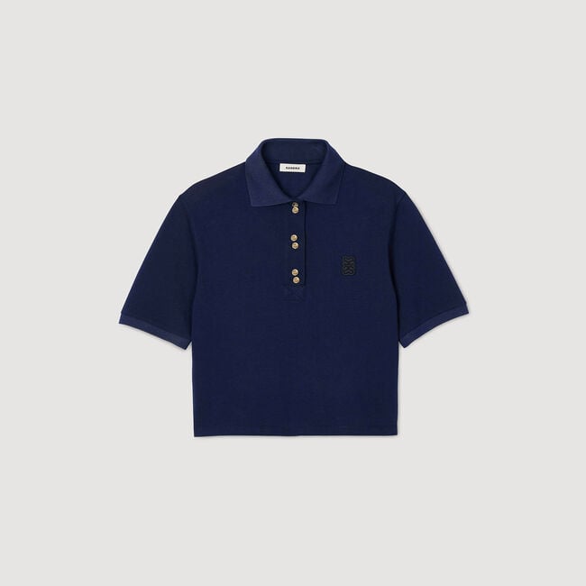 Poloshirt mit Zierknöpfen