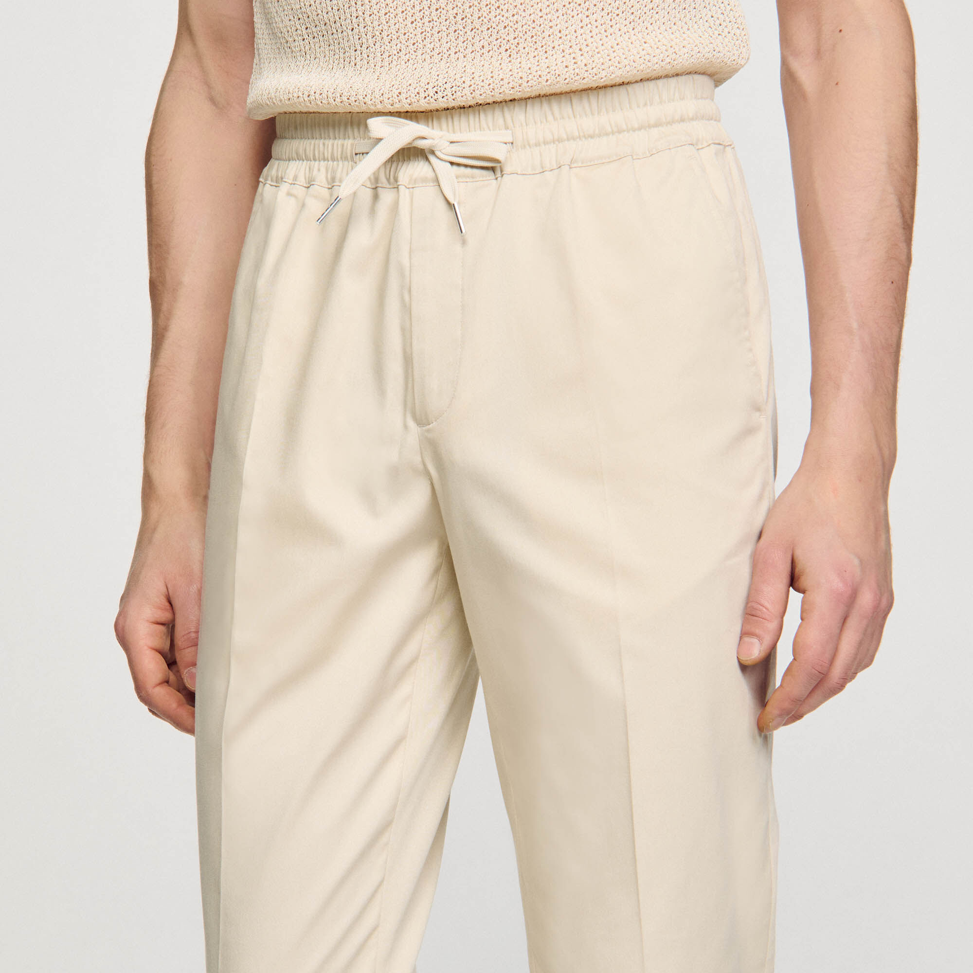 Elastische Hose mit geradem Schnitt
