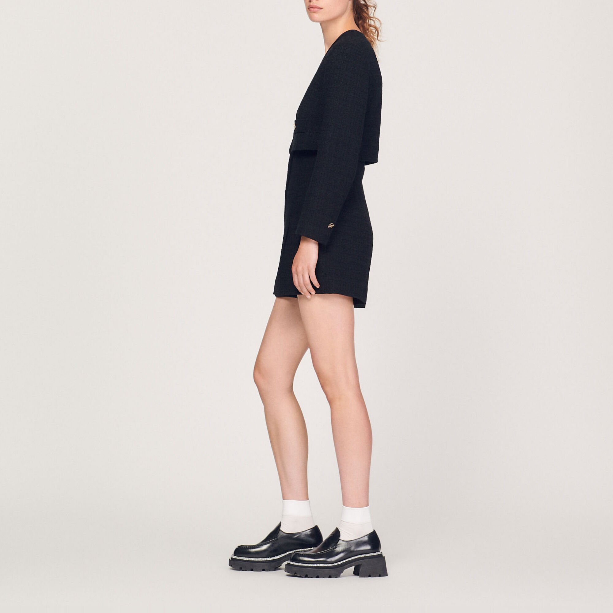 Mini-Overall aus Tweed