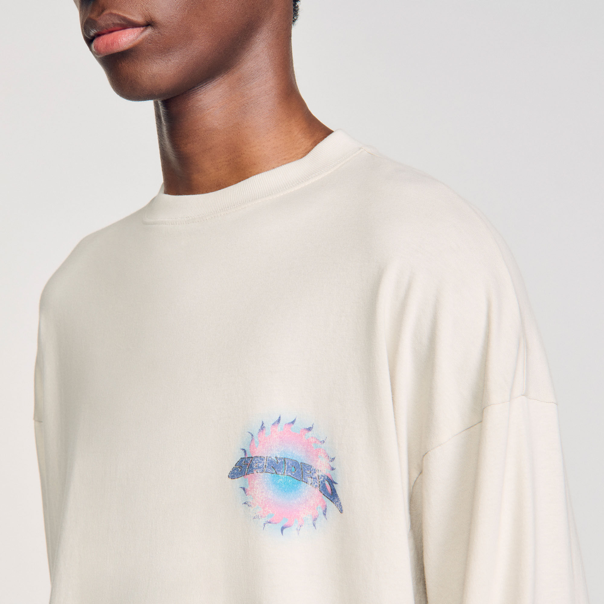T-Shirt mit Sonnen-Print