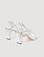 Ledersandalen mit breitem Absatz