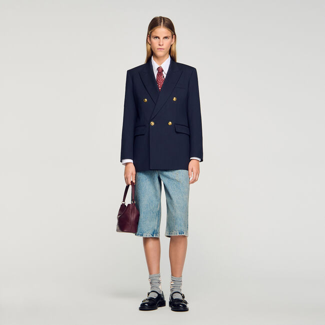 Bermudashorts im verwaschenen Look