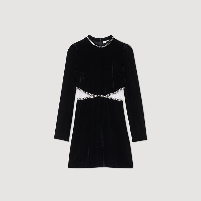 Kurzes Samtkleid