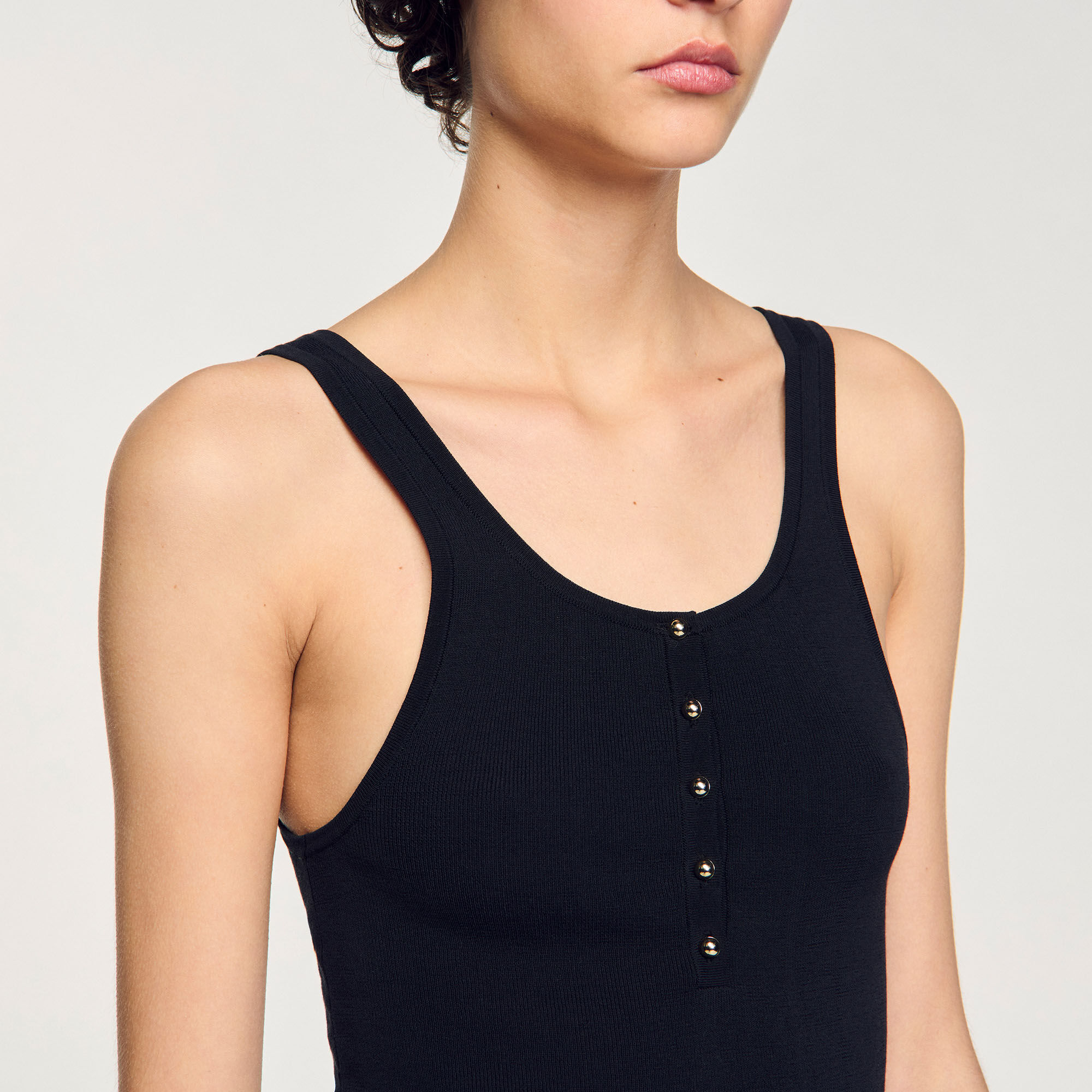 Achselshirt aus Rippstrick