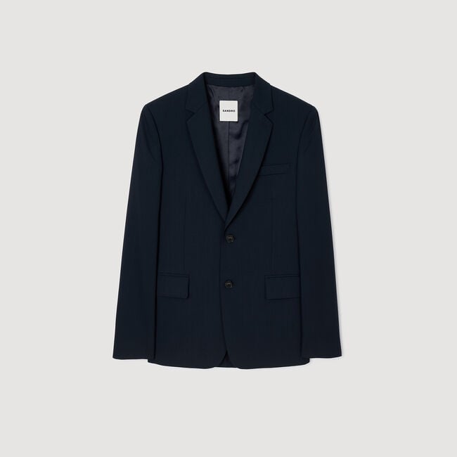 Anzugjacke aus Wolle