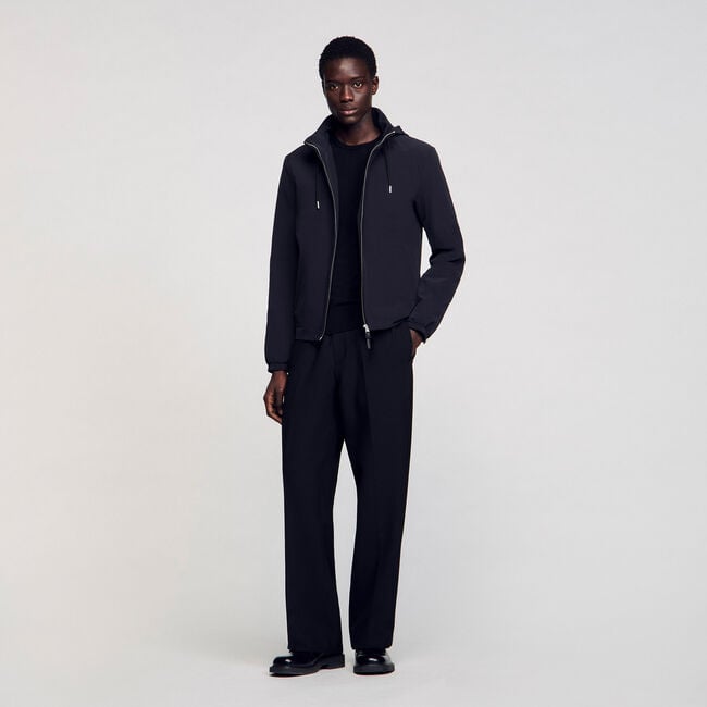 Reißverschluss-Blouson mit Kapuze