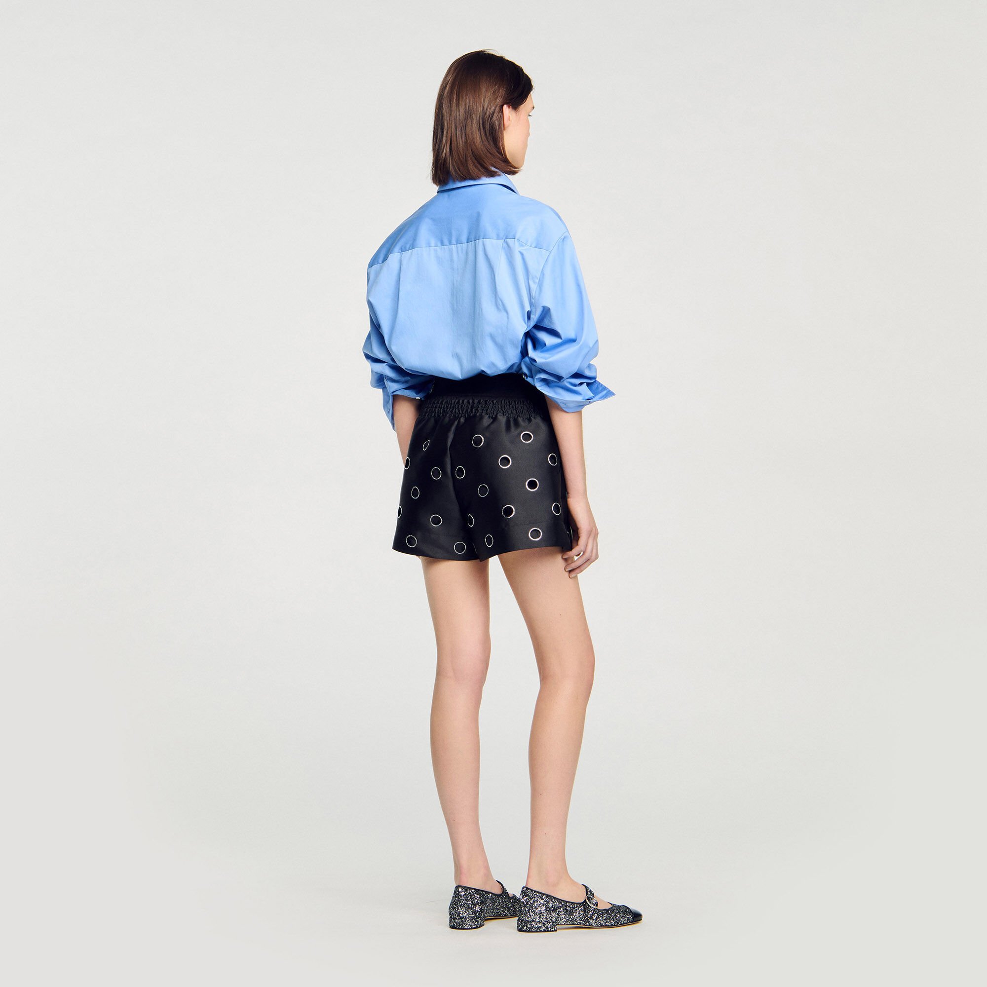 Shorts mit Strass