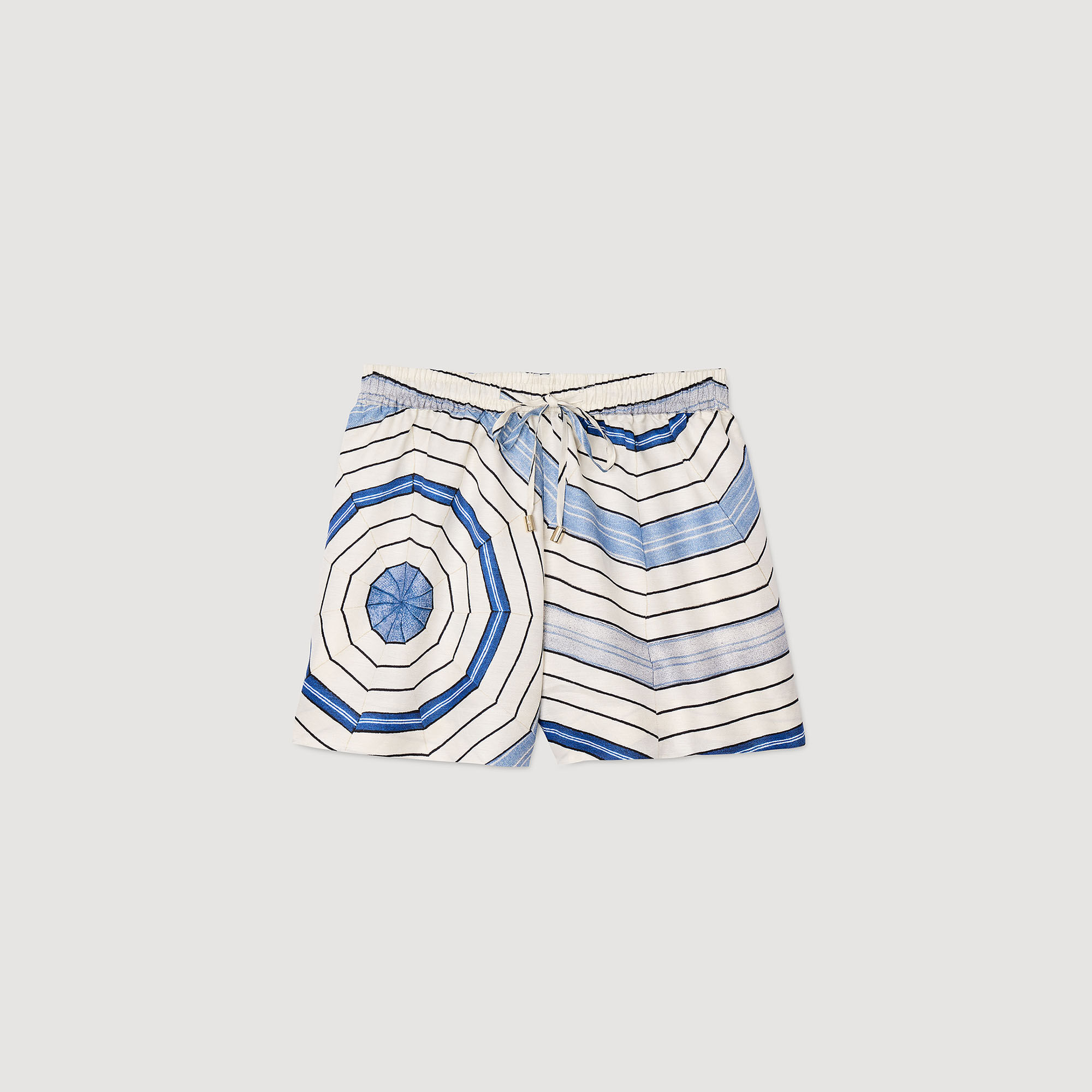 Shorts mit Spiralendruckmuster