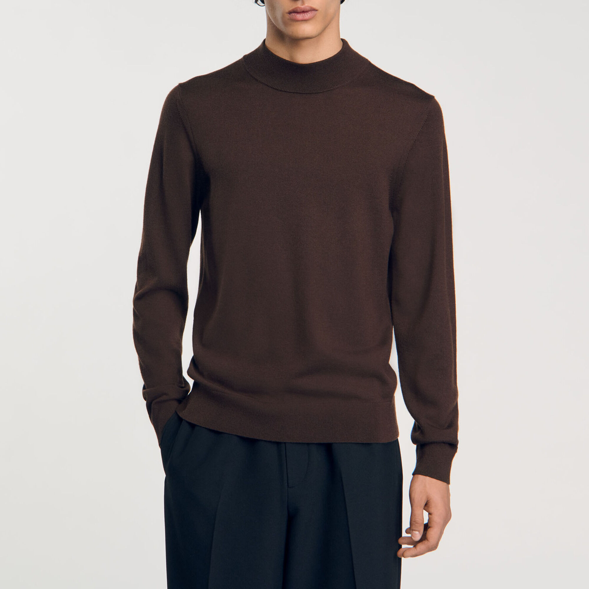 Pullover mit Stehkragen
