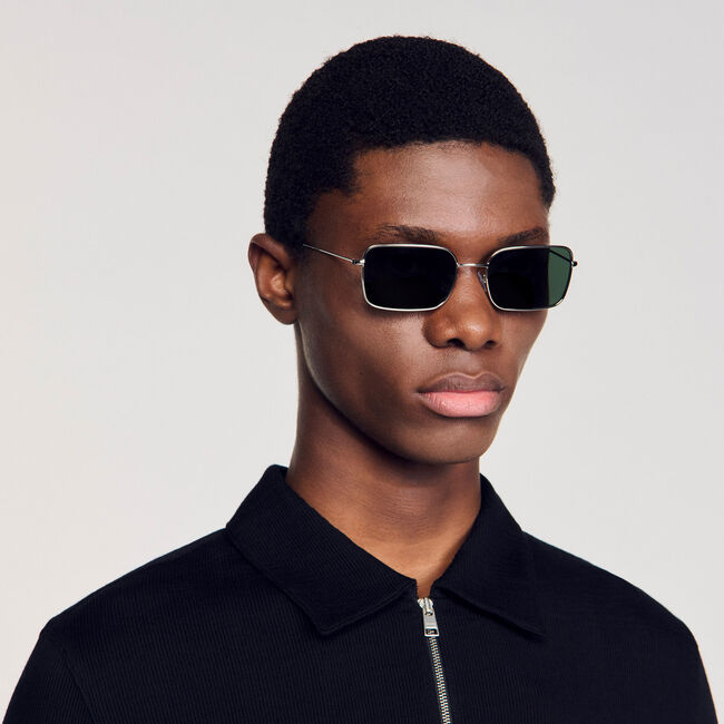 Rechteckige Sonnenbrille