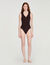 Body aus Rippstrick mit Polokragen