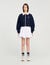 Zweifarbiges kurzes Sweatshirt