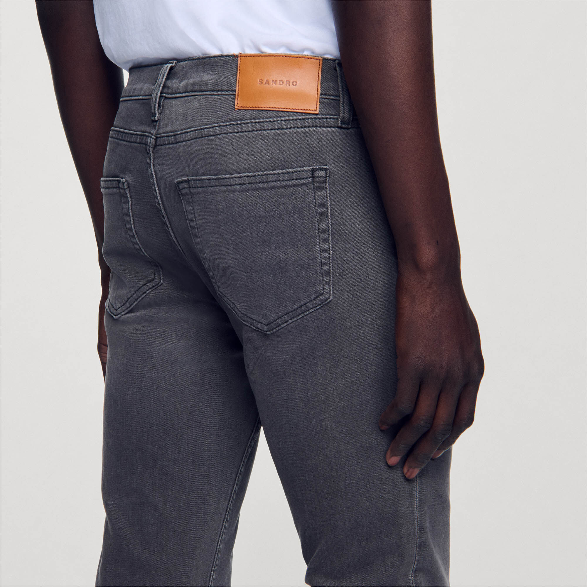 Jeans grau verwaschen
