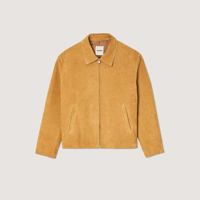 Blouson aus Spaltleder