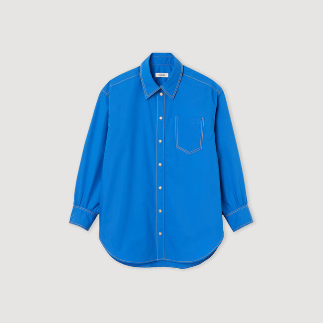 Hemdbluse mit Ziernahtdetails