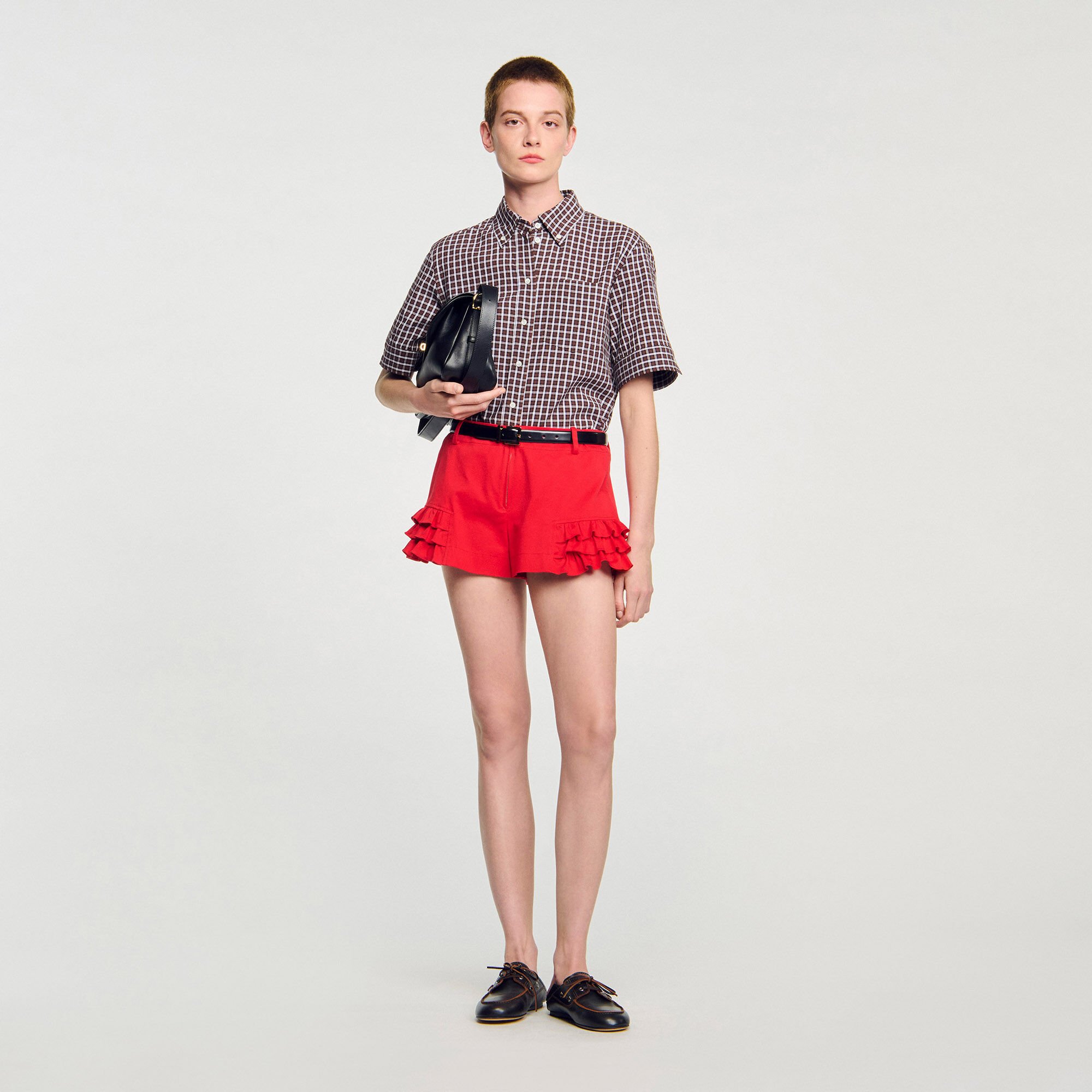 Shorts mit Volants