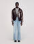 Oversize-Lederjacke