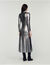 Langes Metallic-Kleid