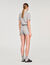 Shorts aus Strick mit Rautenmuster