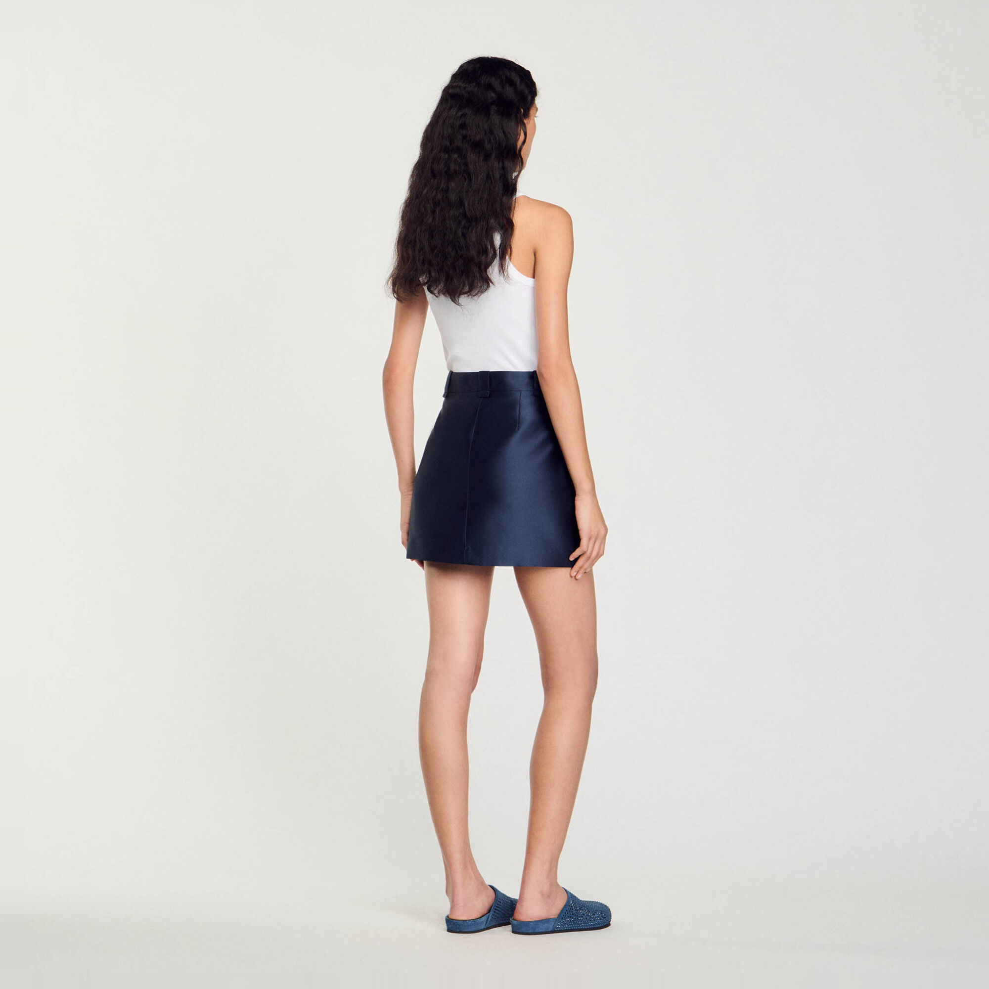 Kurzer Rock aus Satin - Damen | Sandro