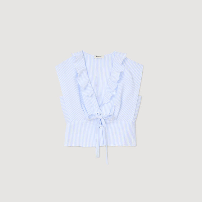 Kurzes gestreiftes Top
