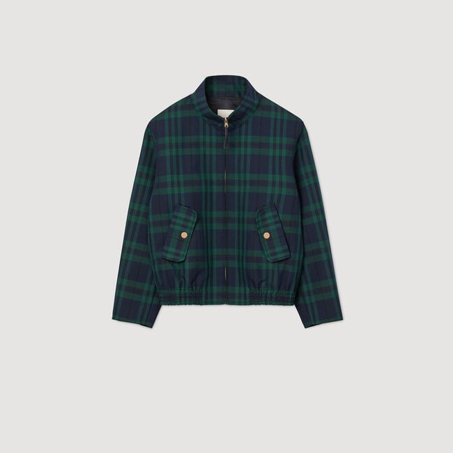 Karierte Jacke