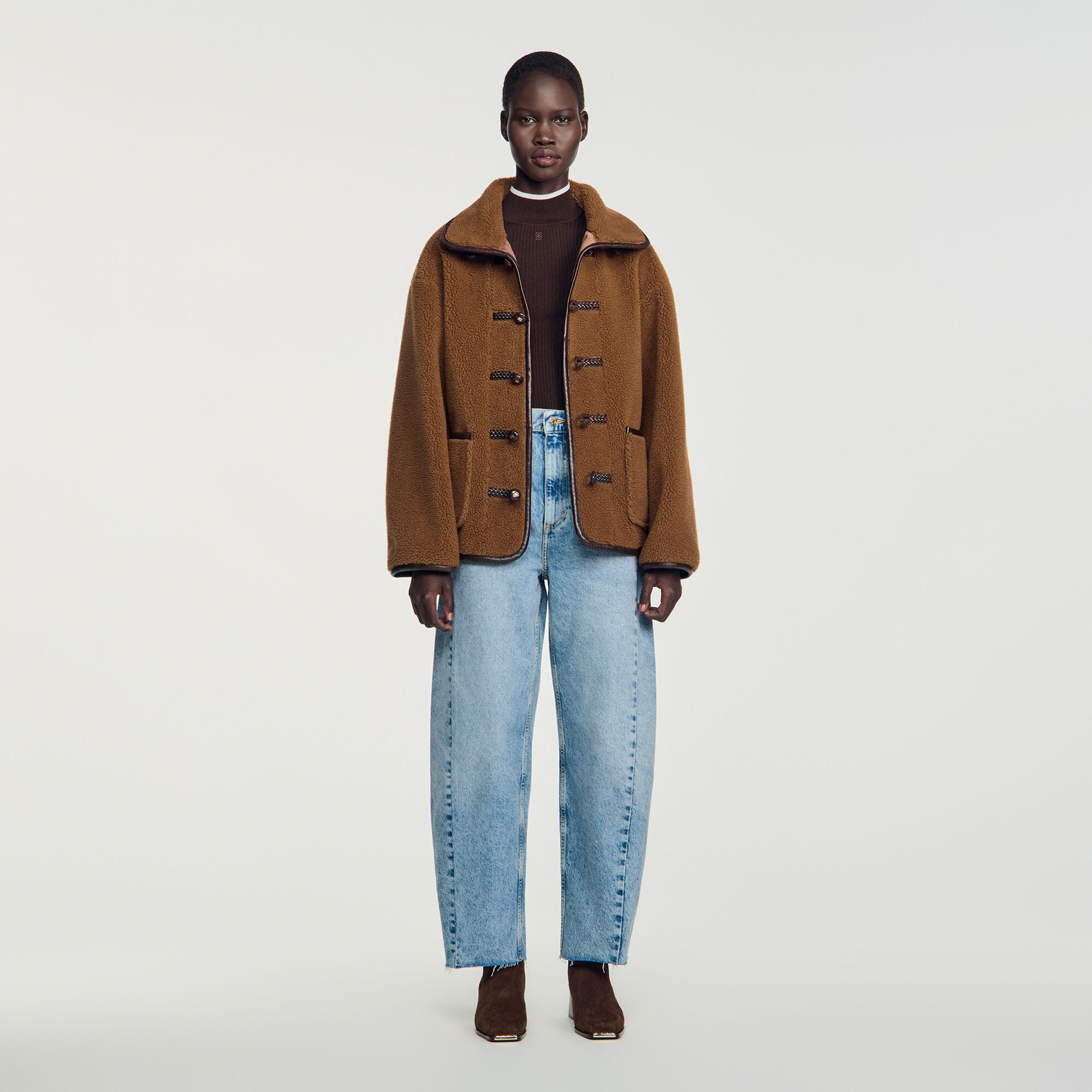 Kurzer Kunstfellmantel - Damen | Sandro