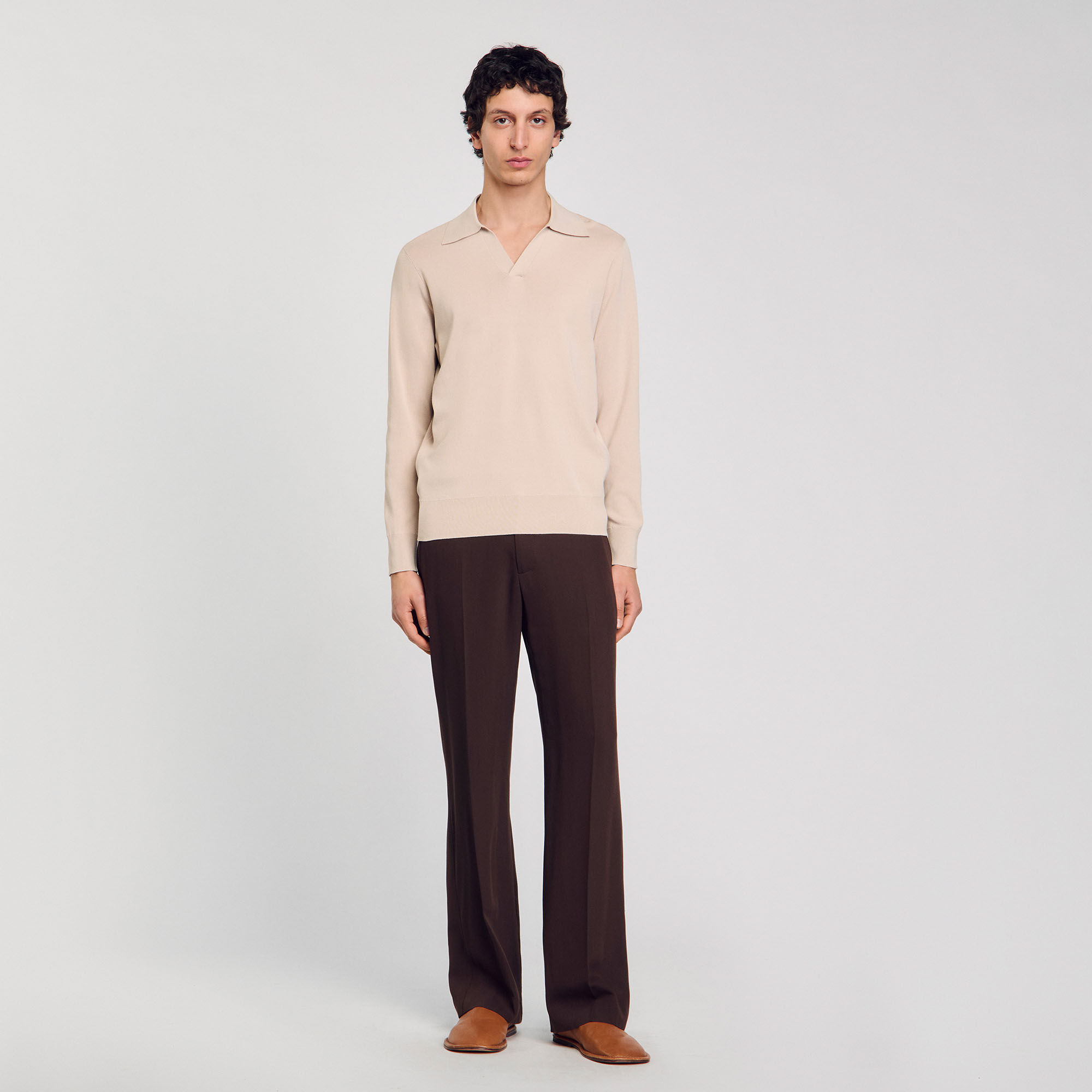 Poloshirt aus Strick