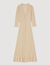 Langes Strickkleid mit Strassbesatz