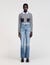 Verwaschene Flared Jeans